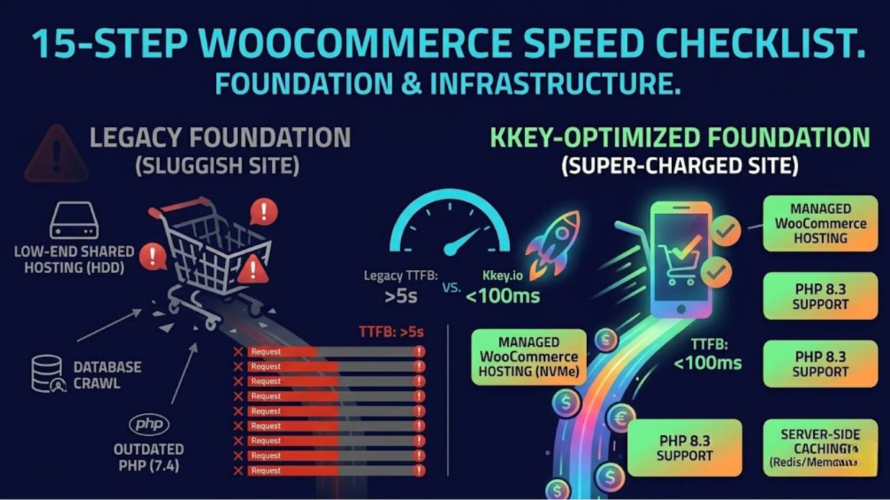 15 steps for woocommerce speed checklist